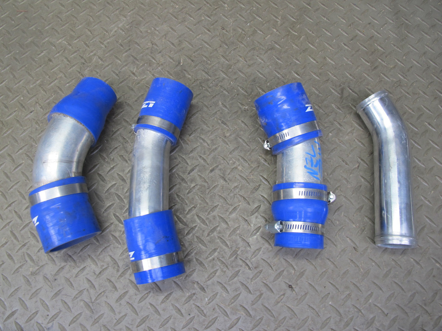 90-96 Nissan Z32 300ZX Turbo Intercooler Alloy Pipe Tube & Silcone Hose Set