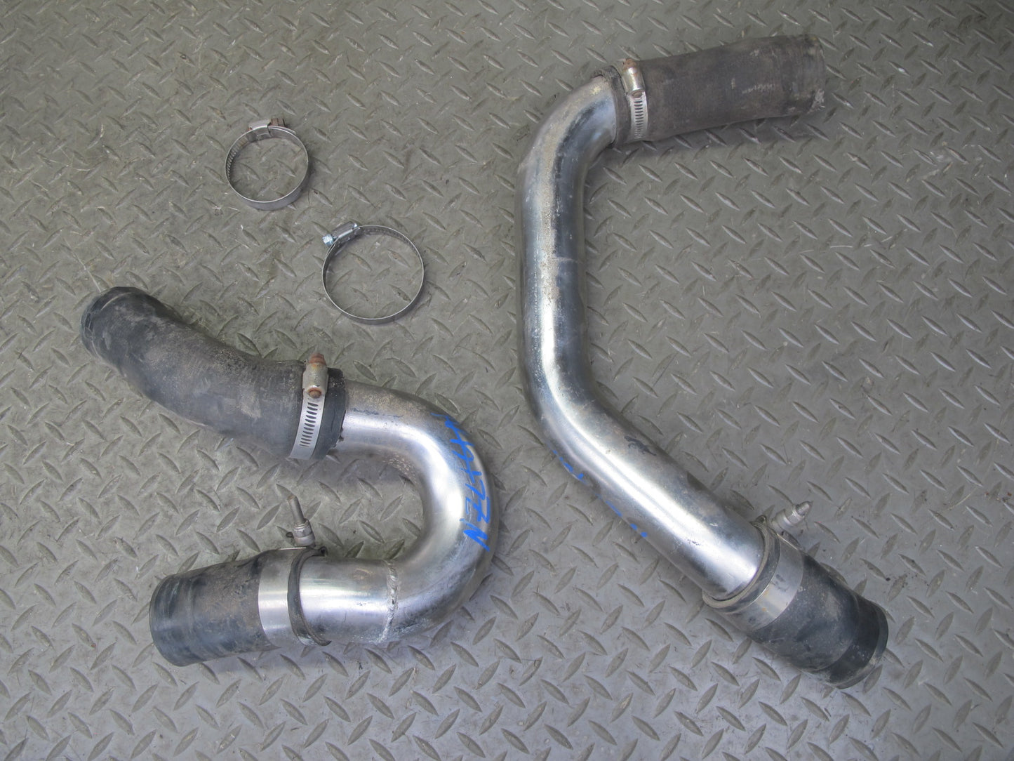90-96 Nissan Z32 300ZX Turbo Intercooler Alloy Pipe Tube & Silcone Hose Set