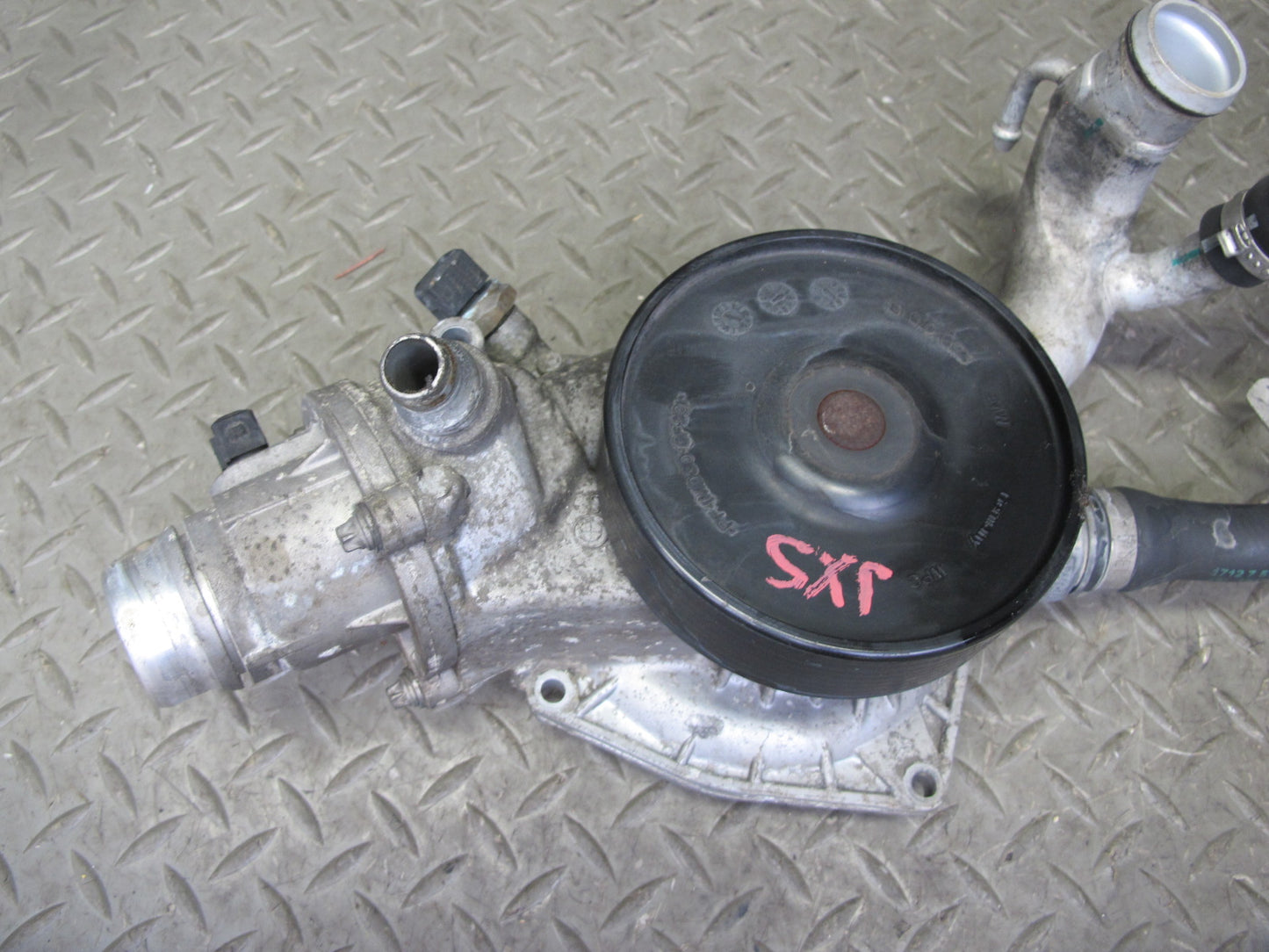 2010-2014 BMW E71 X6M X5M Engine Thermostat Housing Water Pump Pulley w Hoses