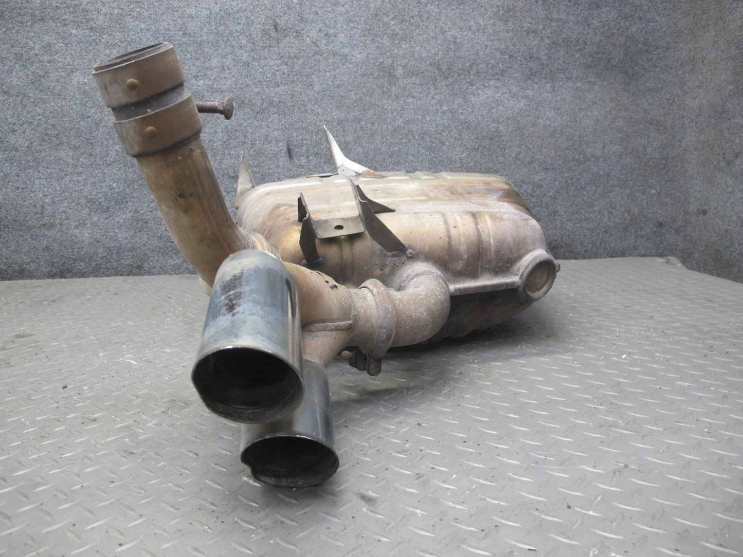 2002-2005 Porsche 911 996 3.6L Rear Right Exhaust Muffler w Tips