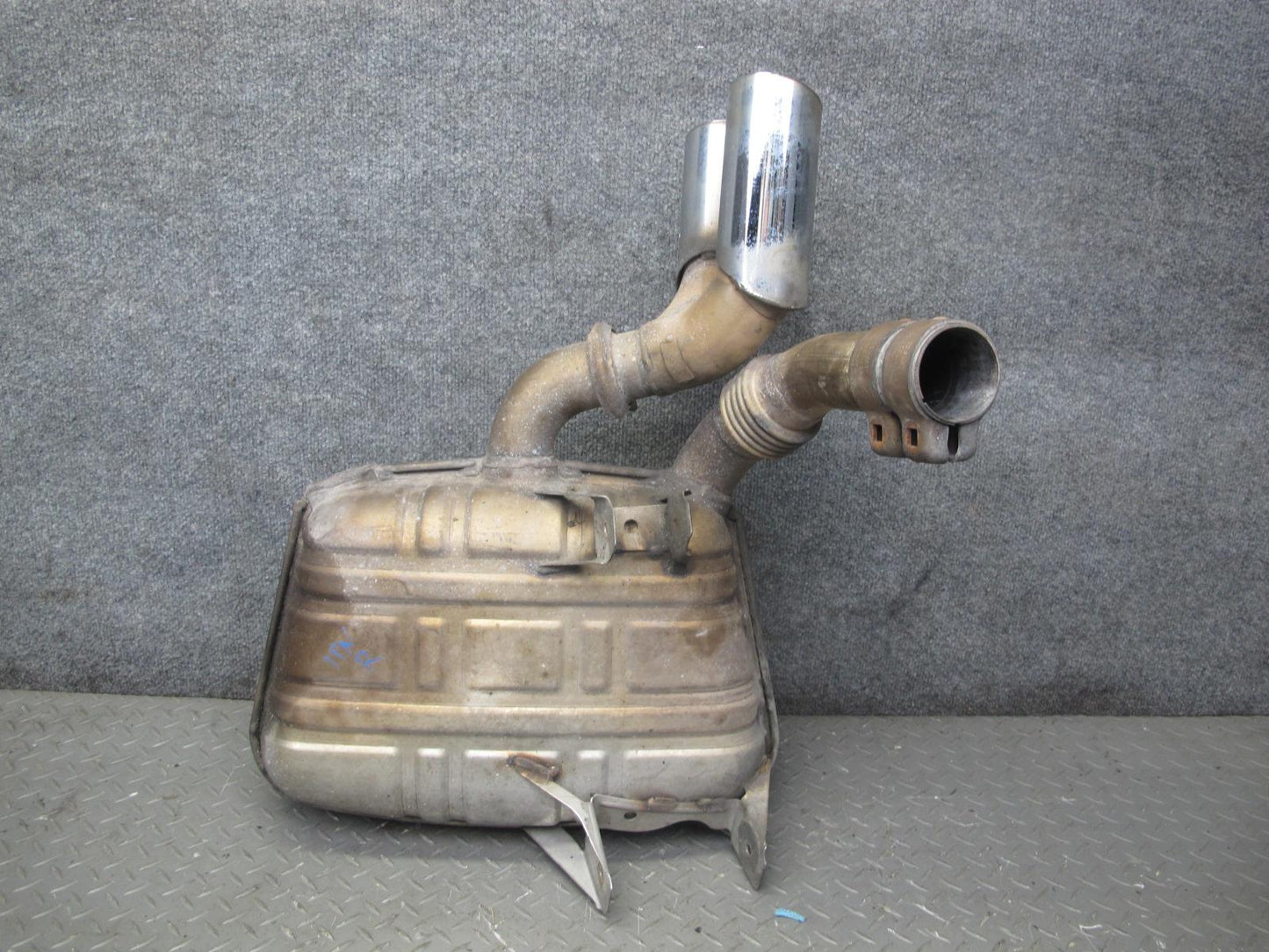 2002-2005 Porsche 911 996 3.6L Rear Right Exhaust Muffler w Tips