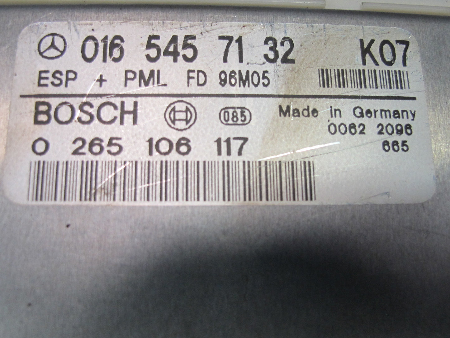 96-99 Mercedes W140 C140 Cl-class ESP PML Stability Control Module OEM
