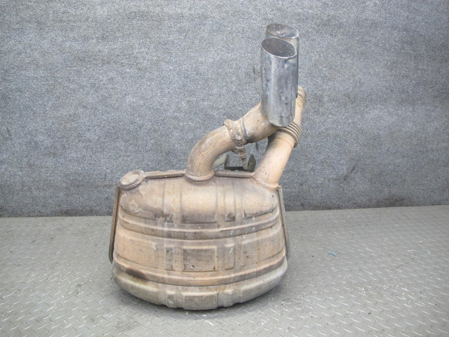 2002-2005 Porsche 911 996 3.6L Rear Left Exhaust Muffler w Tips