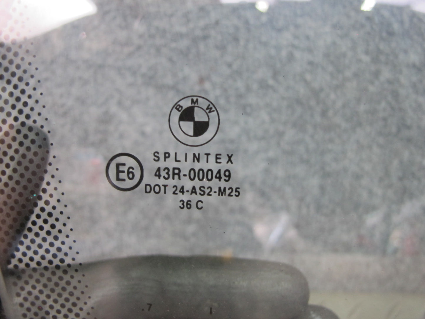 94-99 BMW E36 328iC Coupe Convertible Right Door Glass Window OEM
