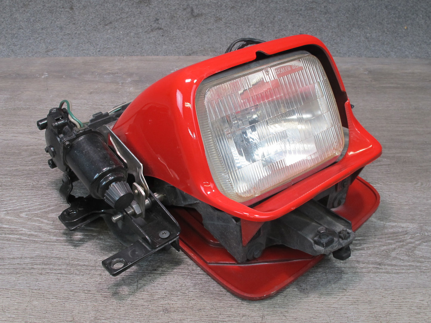 91-96 Chevrolet Corvette C4 Left POP UP Headlight Lamp w Motor & Cover Assy OEM