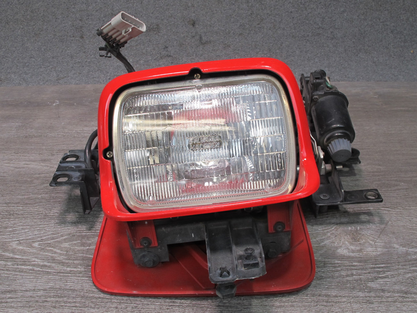 91-96 Chevrolet Corvette C4 Right POP UP Headlight Lamp w Motor & Cover Assy OEM