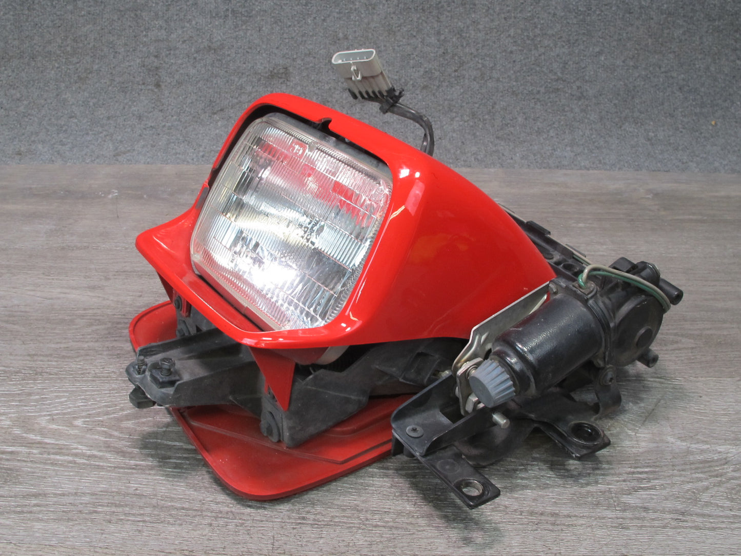 91-96 Chevrolet Corvette C4 Right POP UP Headlight Lamp w Motor & Cover Assy OEM