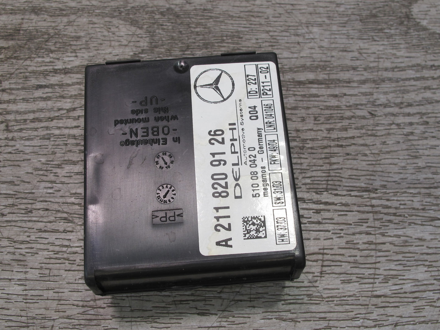 05-11 Mercedes R171 Slk-class Anti Theft Alarm Siren Sensor 2118209126 OEM