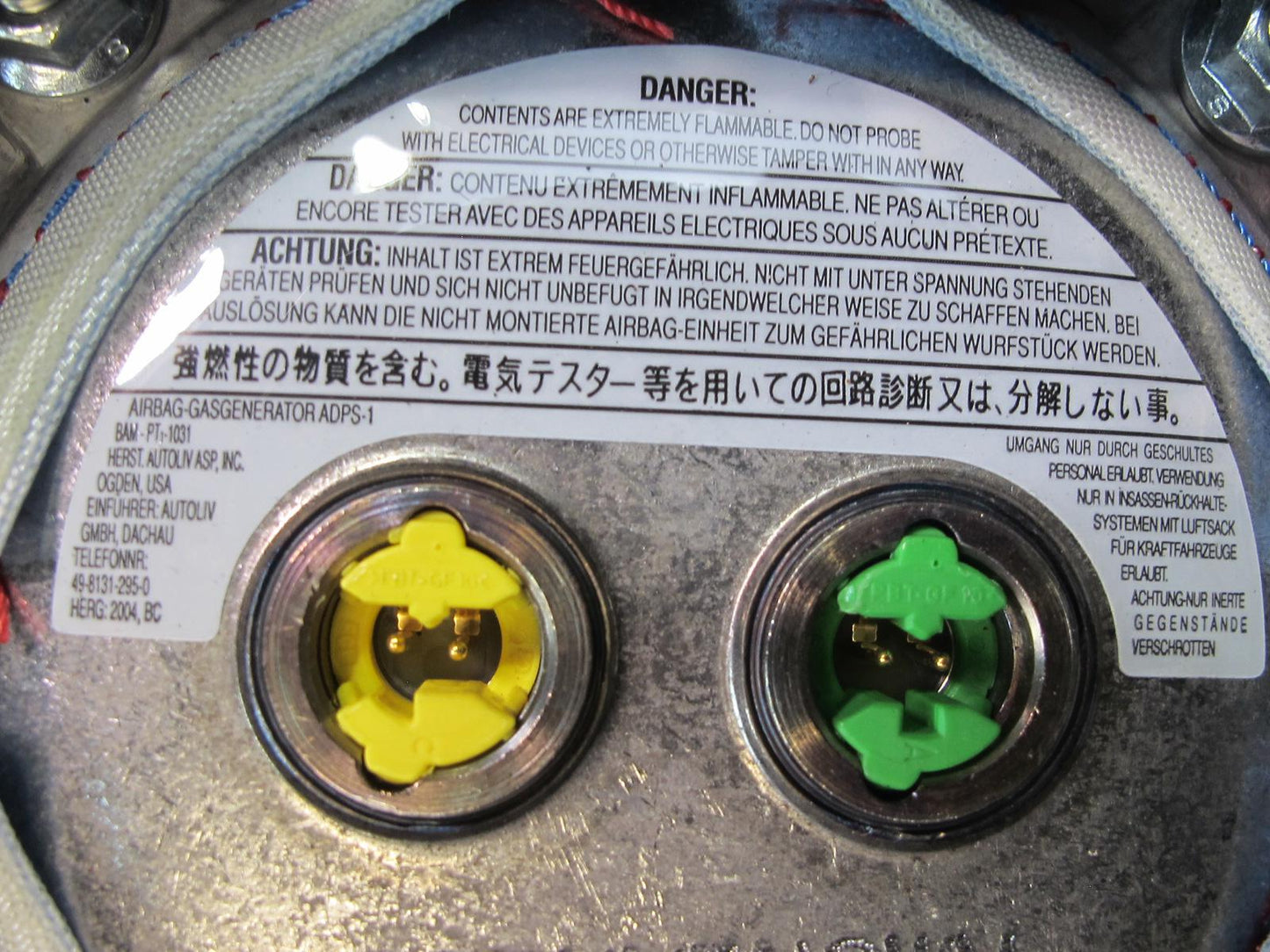 05-08 MERCEDES R171 SLK350 FRONT LEFT DRIVER SIDE STEERING WHEEL SRS AIRBAG OEM