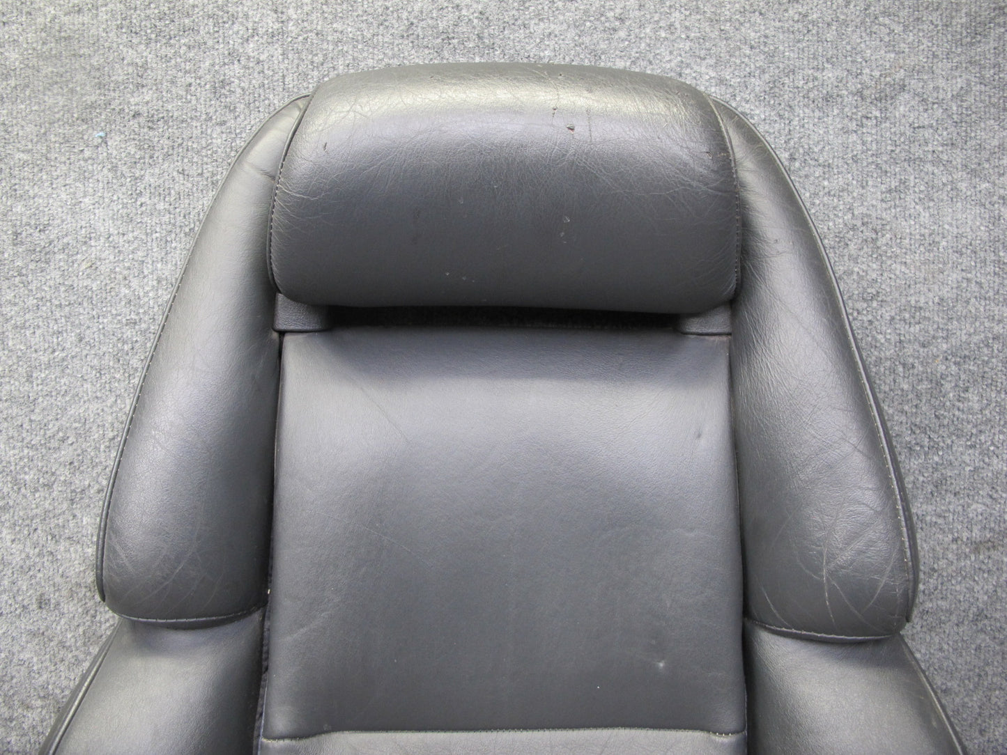 90-96 Nissan Z32 300ZX Front Right Seat Upper Backrest Leather Cushion Black OEM