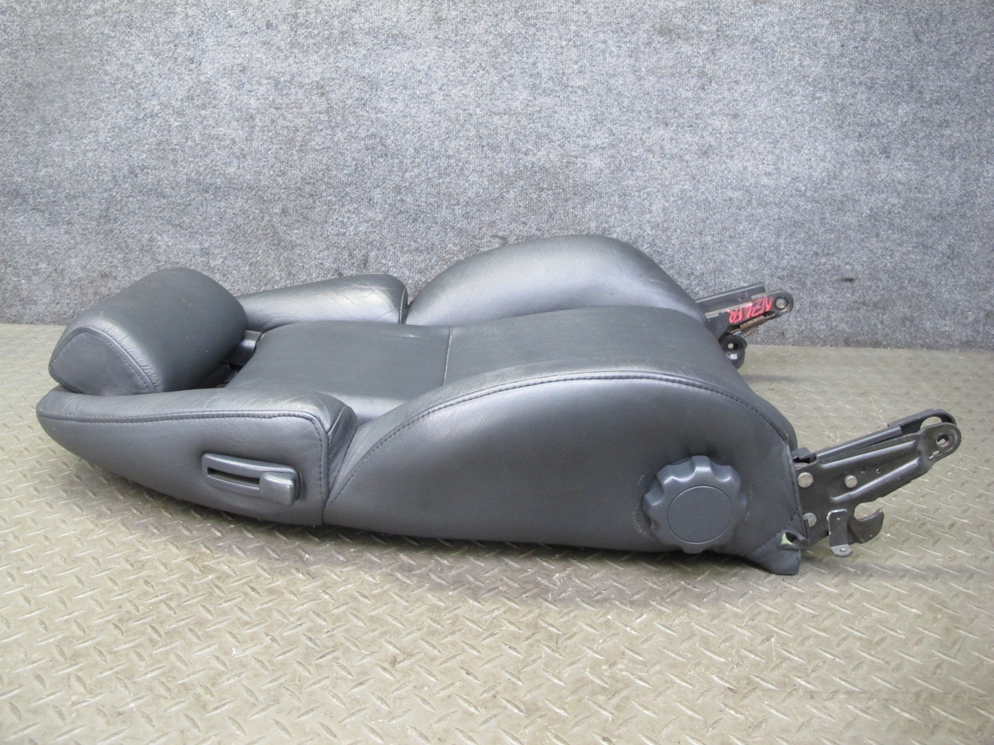 90-96 Nissan Z32 300ZX Front Right Seat Upper Backrest Leather Cushion Black OEM
