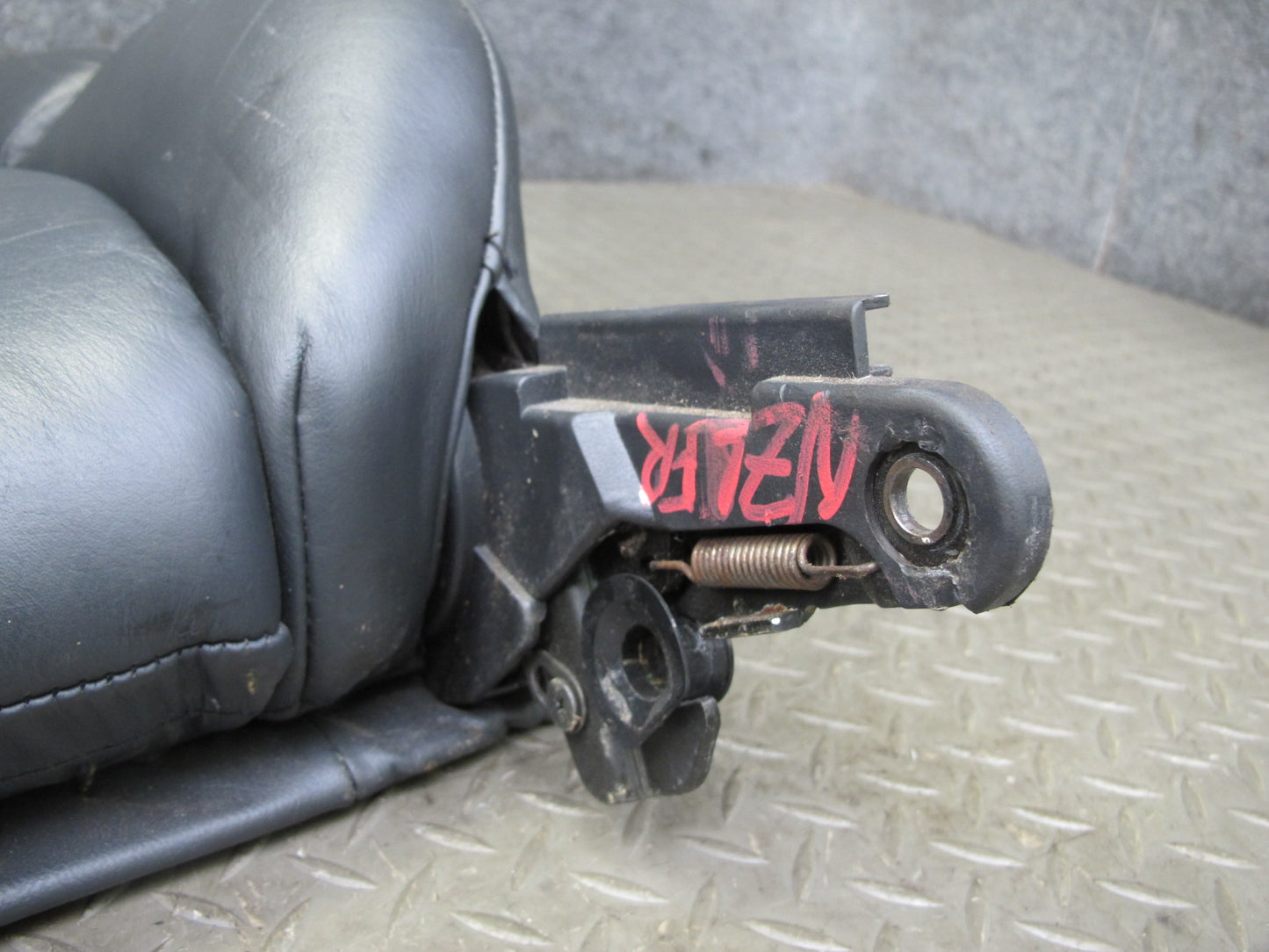 90-96 Nissan Z32 300ZX Front Right Seat Upper Backrest Leather Cushion Black OEM