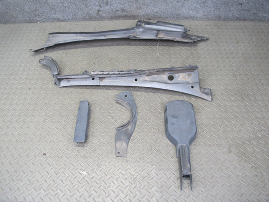 96-99 Mercedes W140 C140 Cl-class Windshield Wiper Cowl Vent Trim Panel Set