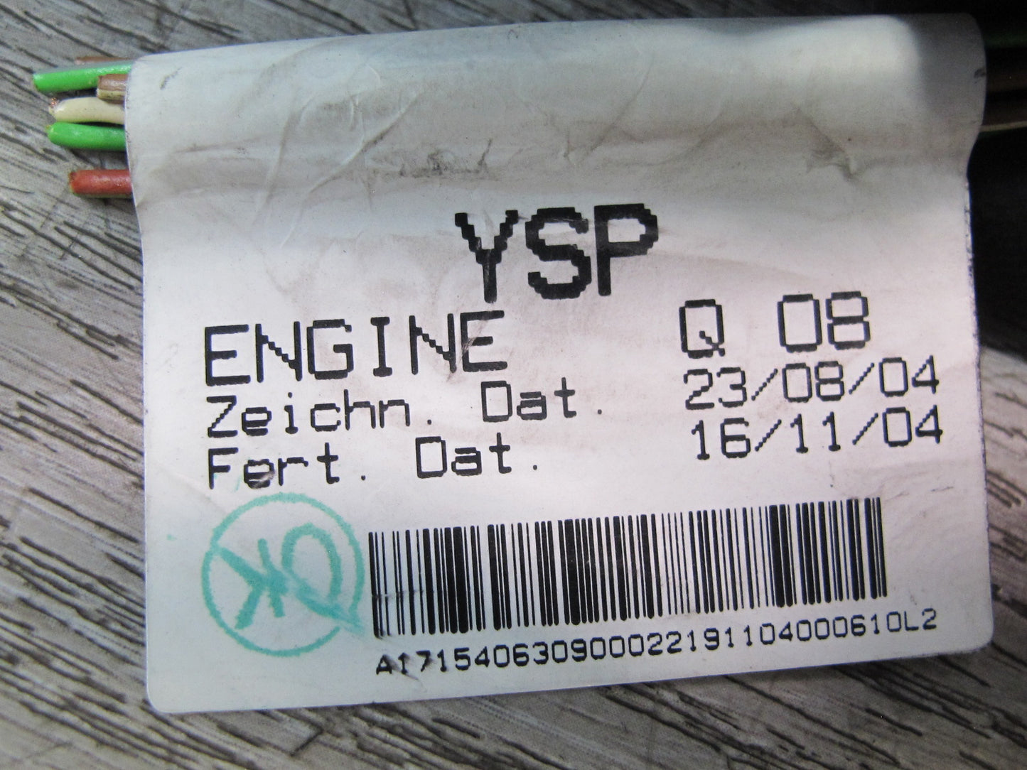 05-11 Mercedes R171 Slk-class Diagnostic OBD Plug Port 1715406309 OEM