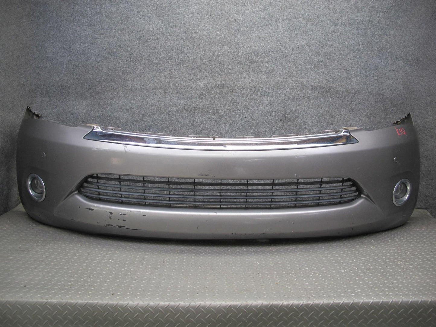 2011-2013 Infiniti QX56 Front Bumper Panel Cover W/ Grille Fog Lights PDC Gray