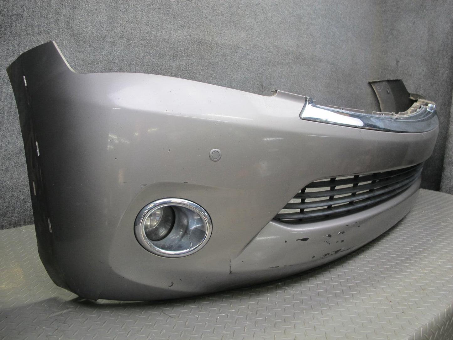 2011-2013 Infiniti QX56 Front Bumper Panel Cover W/ Grille Fog Lights PDC Gray