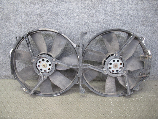 96-99 Mercedes W140 C140 CL600 Set of 2 Engine Radiator Cooling Fan Motor OEM