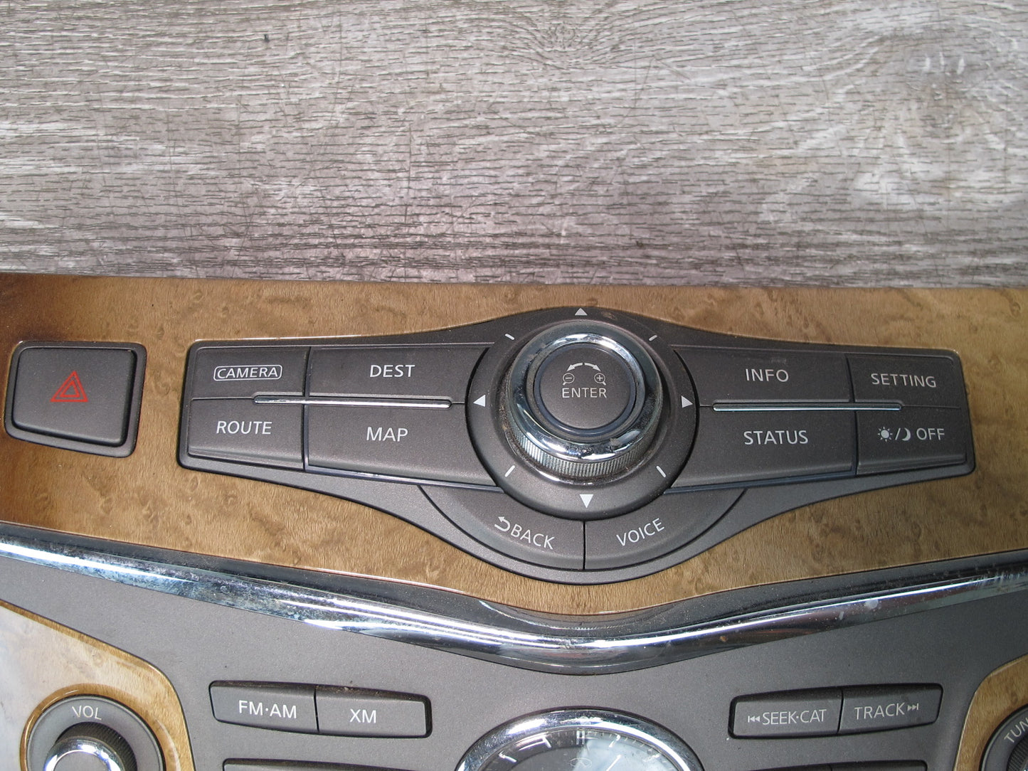 2011-2013 Infiniti QX56 Dash A/C Radio Multimedia Climate Control Switch Panel