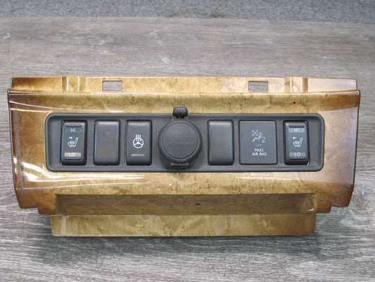 2011-2017 Infiniti QX56 QX80 Front Dash Heated Wheel Seat Control Switch W/ Trim