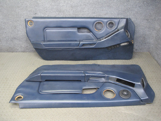 1984-1986 Porsche 928 S Right & Left Side Interior Door Panel Cover Blue Set