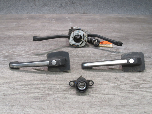 85-88 VW Scirocco MK2 Set of 4 Ignition Trunk Lock w KEY & Door Handles OEM