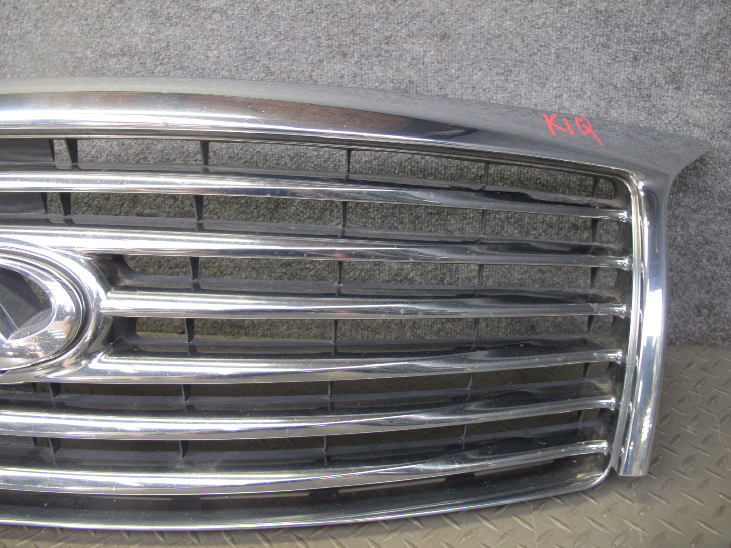 2011-2012 Infiniti QX56 Front Bumper Upper Chrome Grille W/ Camera