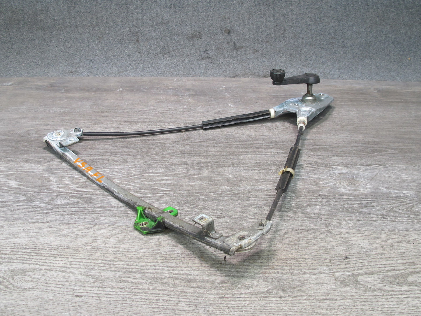 84-88 VW Scirocco MK2 Left Driver Door Manual Window Regulator w Crank OEM