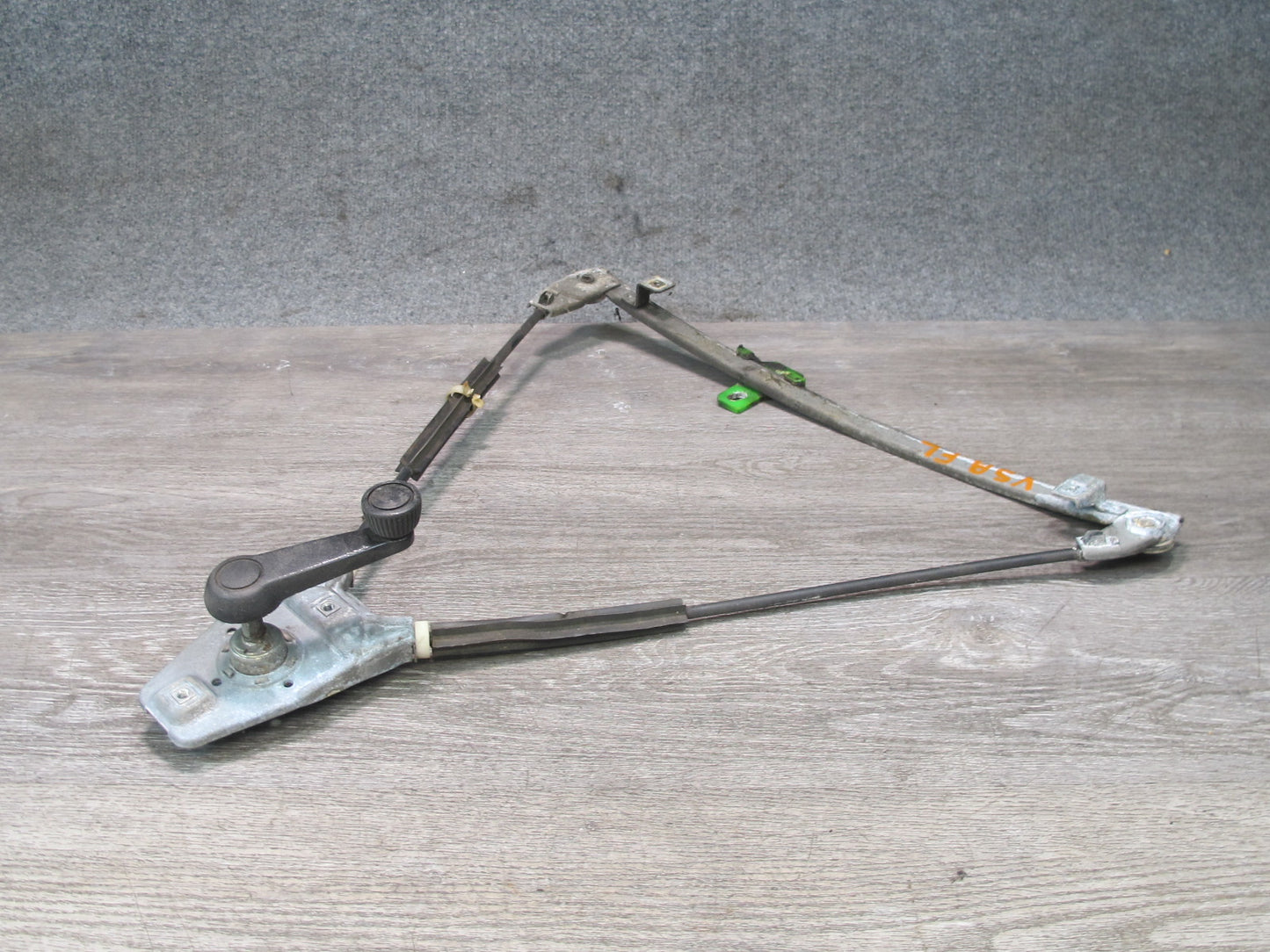 84-88 VW Scirocco MK2 Left Driver Door Manual Window Regulator w Crank OEM