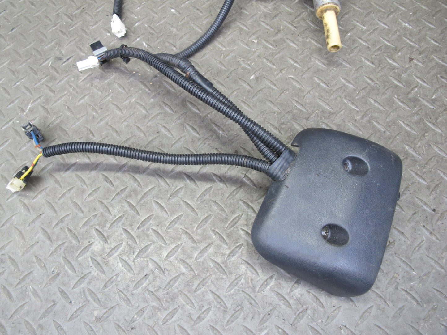 90-96 Nissan 300ZX Z32 2+0 Left Seat Track Adjuster w Motor & Switch Set OEM