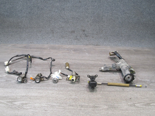 97-00 Lexus SC400 SC300 A/T Set of 6 Ignition Trunk Door Glove Lock Without KEY