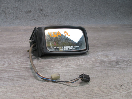 86-88 Volkswagen VW Scirocco Right Door Exterior Side View Mirror Black OEM