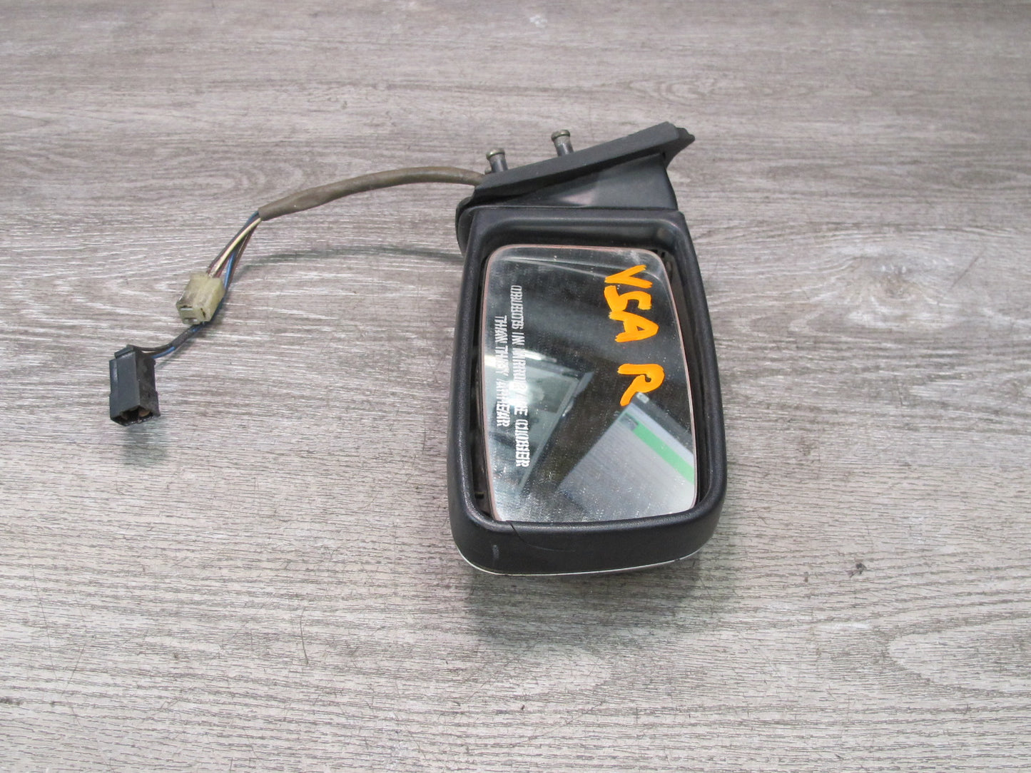 86-88 Volkswagen VW Scirocco Right Door Exterior Side View Mirror Black OEM