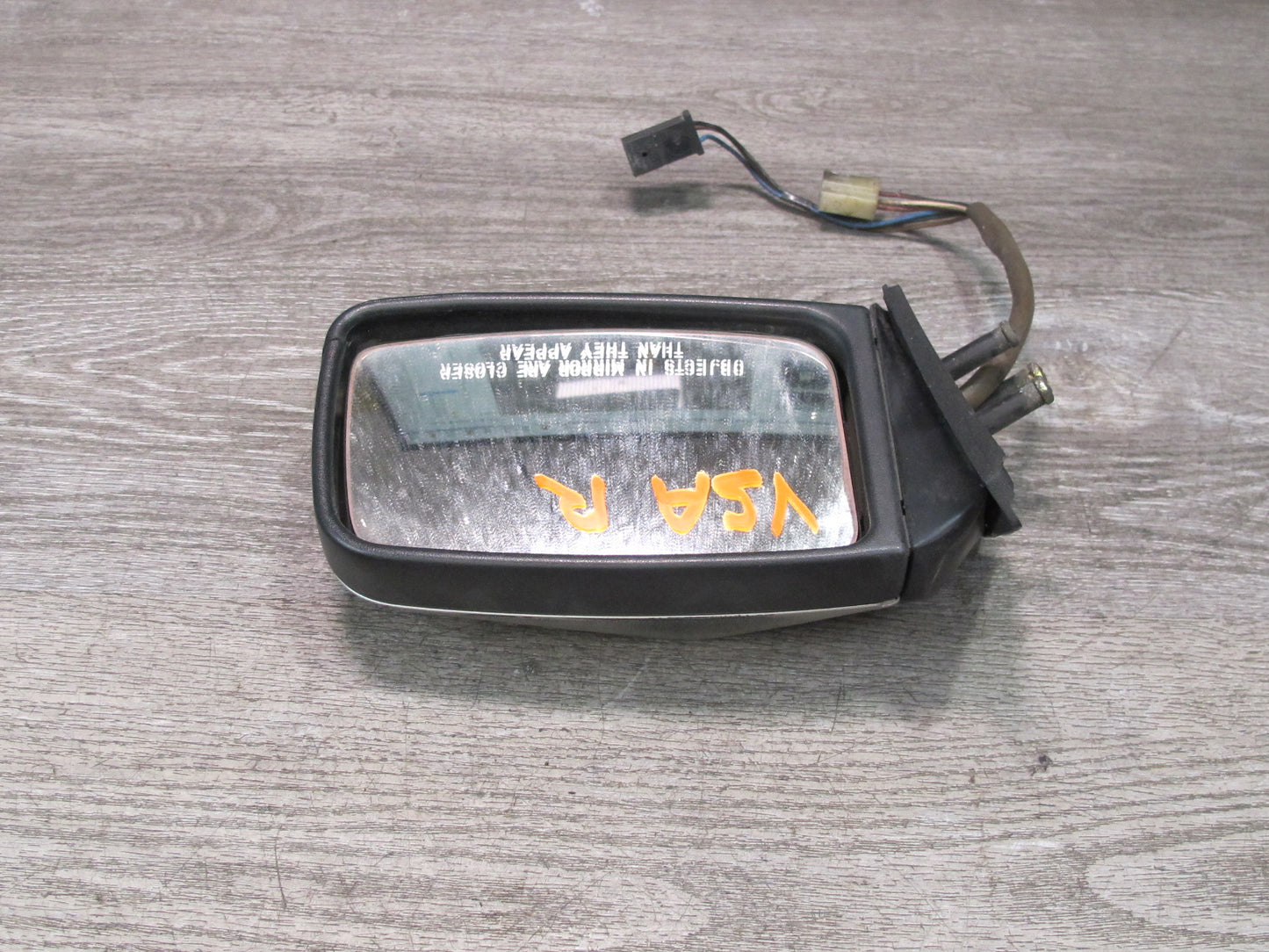 86-88 Volkswagen VW Scirocco Right Door Exterior Side View Mirror Black OEM