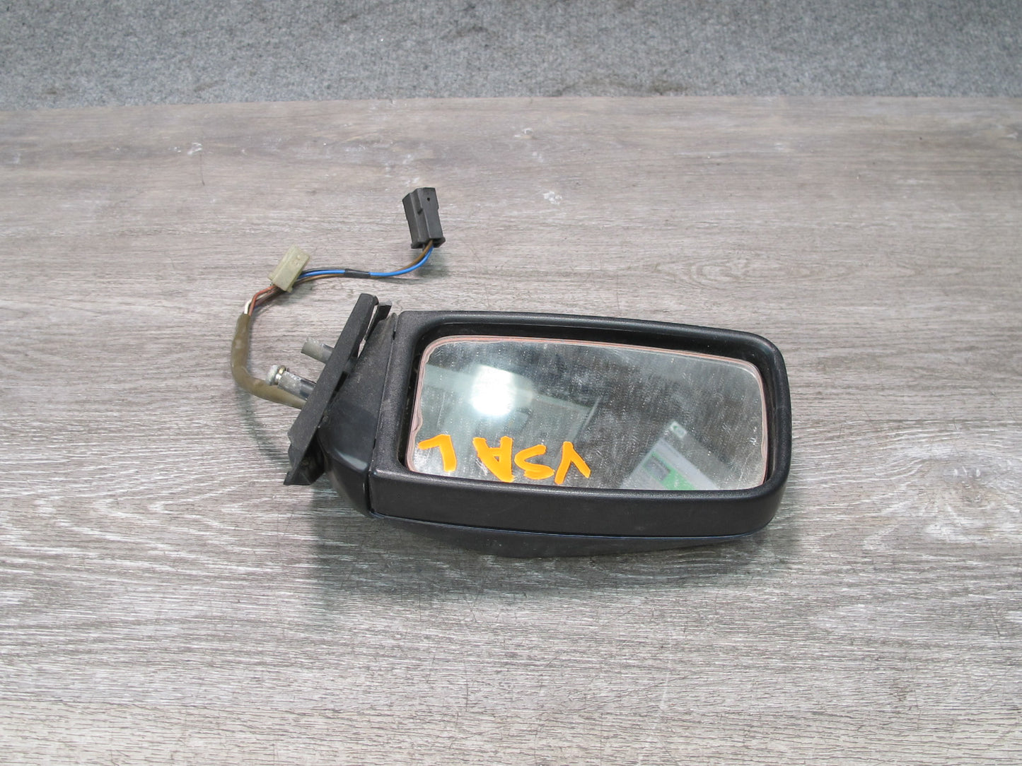 86-88 Volkswagen Scirocco Left Driver Door Exterior Side View Mirror Black OEM