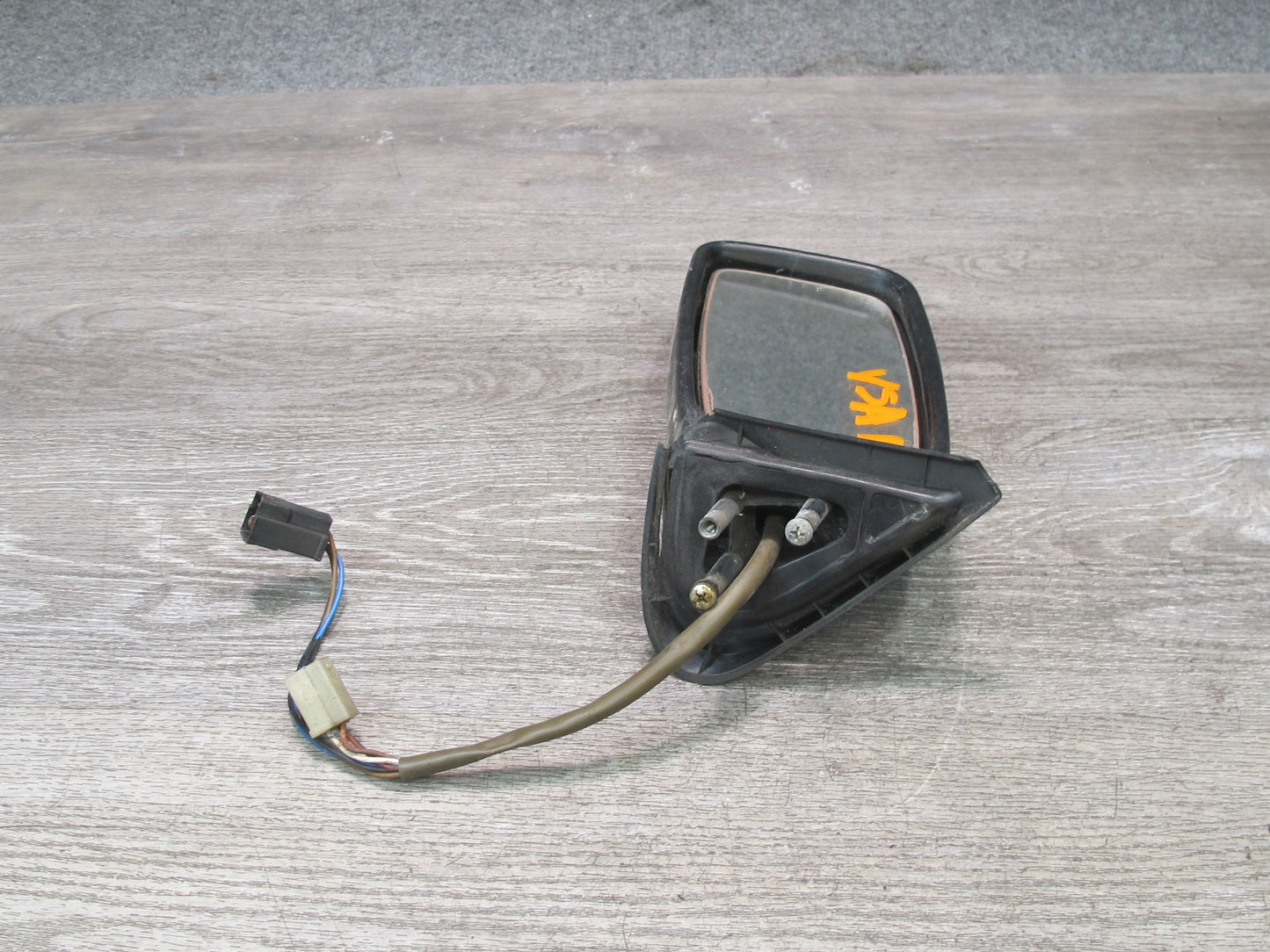 86-88 Volkswagen Scirocco Left Driver Door Exterior Side View Mirror Black OEM