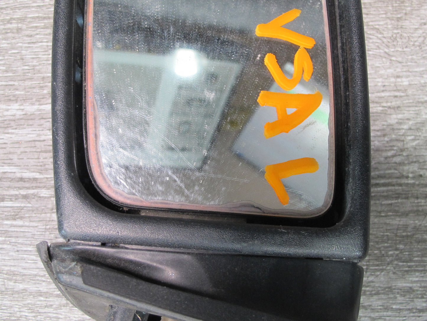 86-88 Volkswagen Scirocco Left Driver Door Exterior Side View Mirror Black OEM