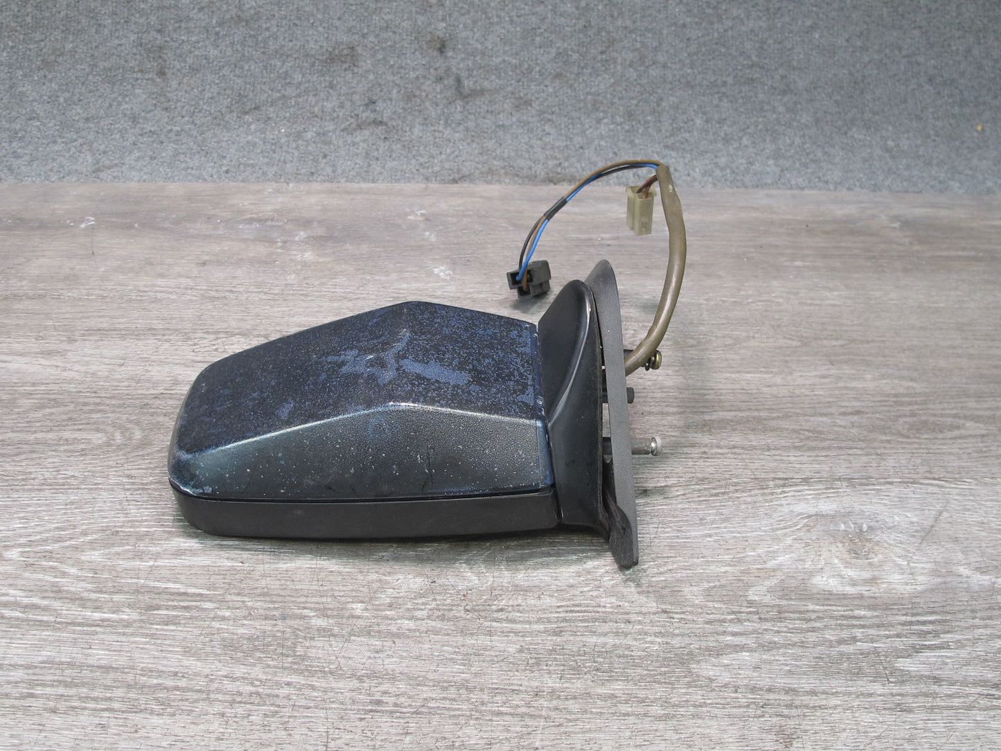 86-88 Volkswagen Scirocco Left Driver Door Exterior Side View Mirror Black OEM