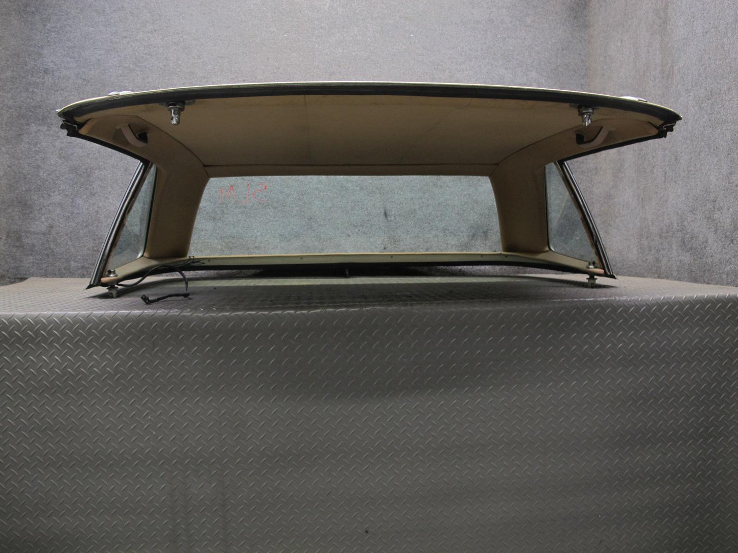 73-89 Mercedes R107 Convertible Hardtop Hard TOP Roof Panel w Glass 51K Mile OEM