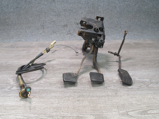 86-88 VW Scirocco MK2 M/T Gas Acceleration Clutch Brake Pedal Set w Cable OEM