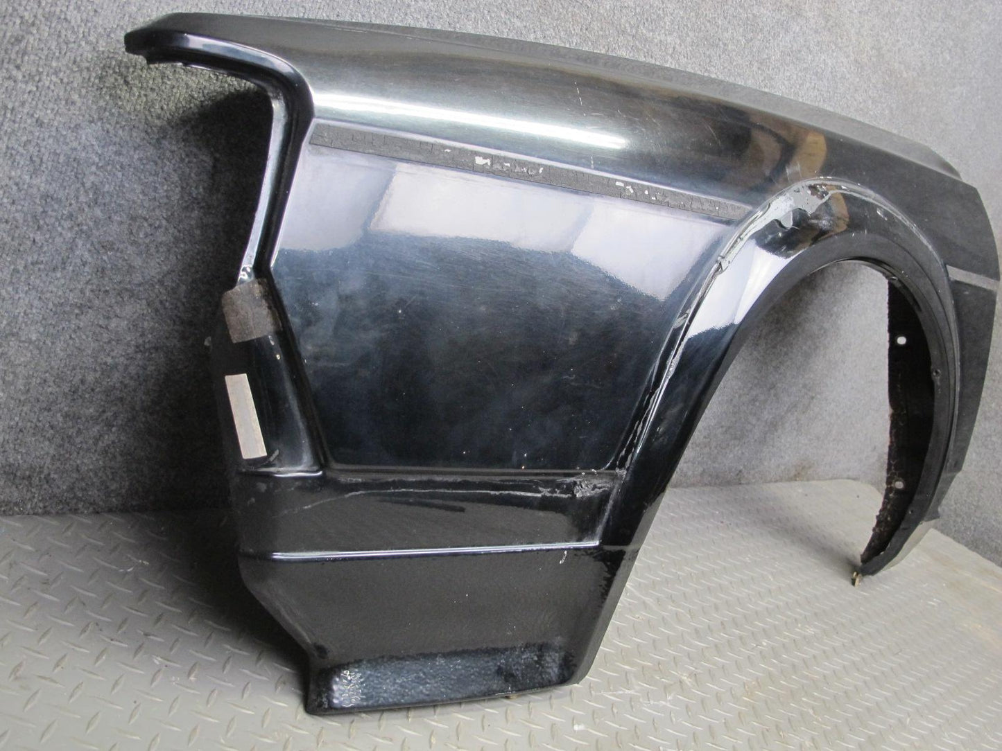 85-88 Volkswagen VW Scirocco Front Left Fender Shell Cover Panel Black OEM