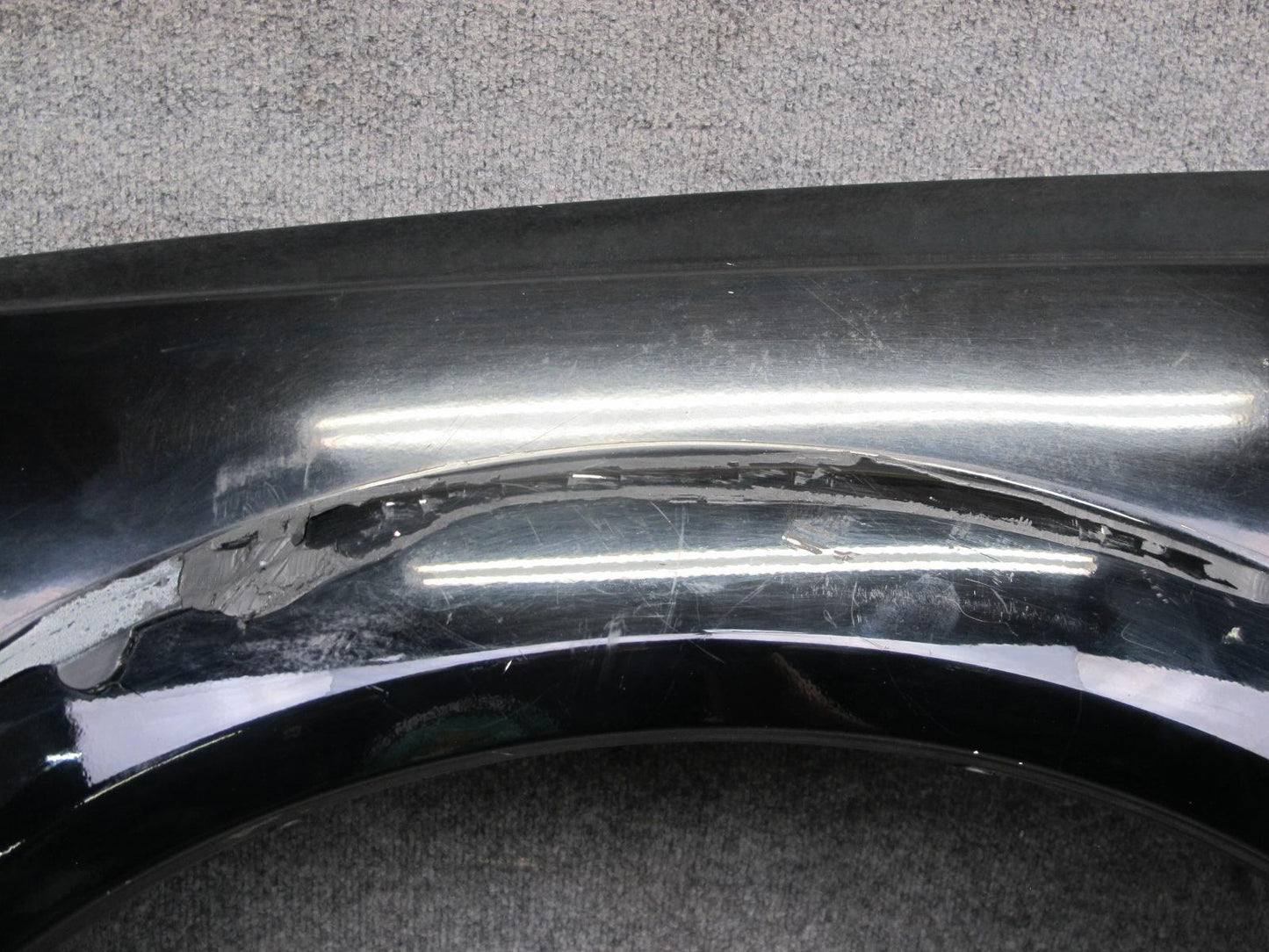 85-88 Volkswagen VW Scirocco Front Left Fender Shell Cover Panel Black OEM