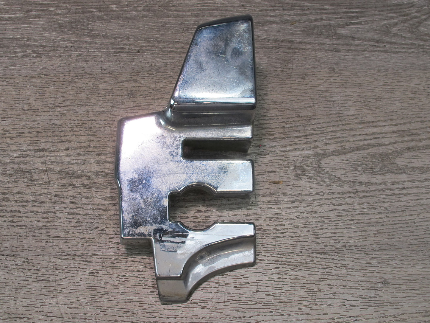 73-89 Mercedes R107 Convertible B Pillar TOP Hinge Latch Chrome Cover Set OEM