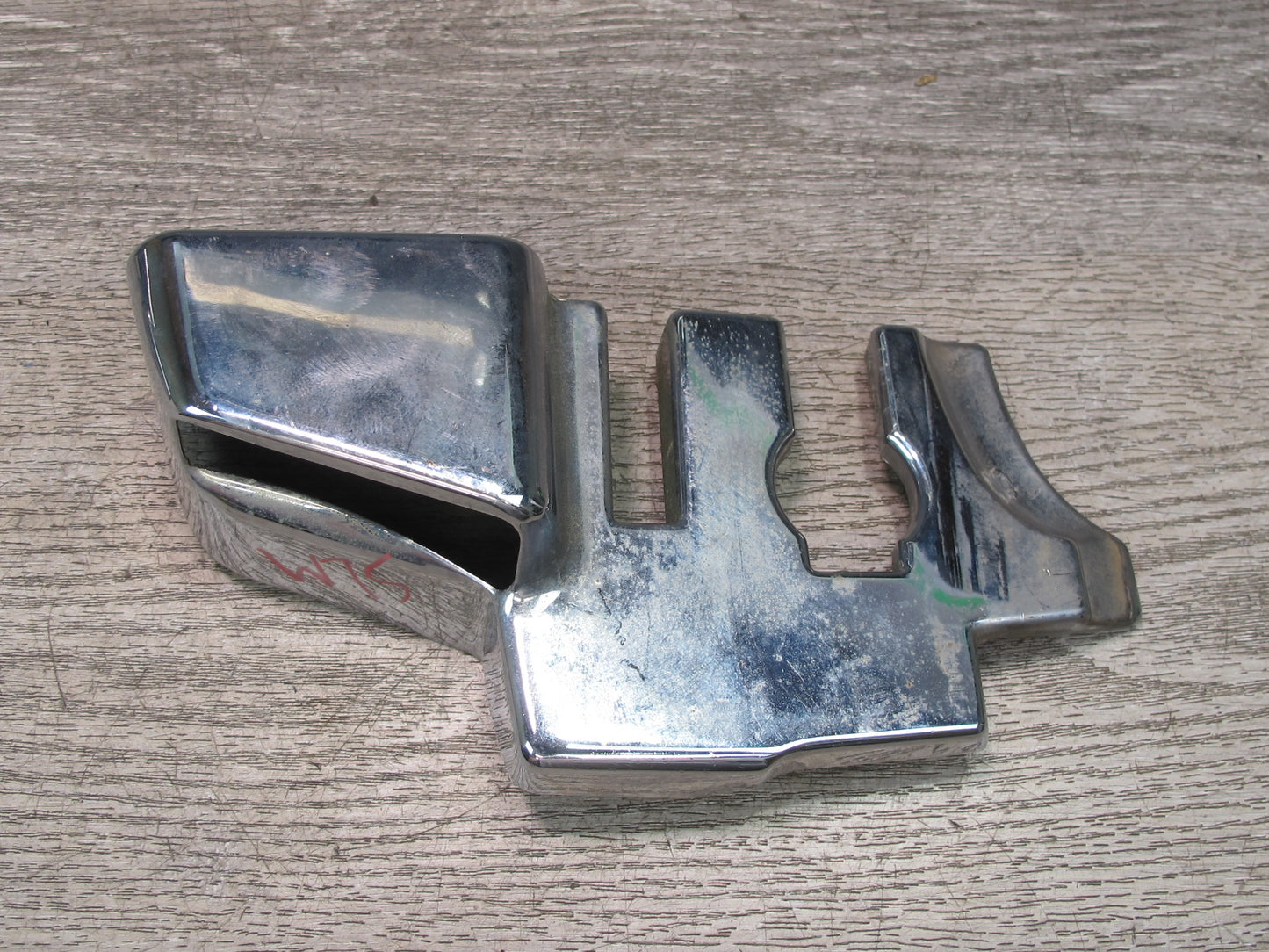 73-89 Mercedes R107 Convertible B Pillar TOP Hinge Latch Chrome Cover Set OEM