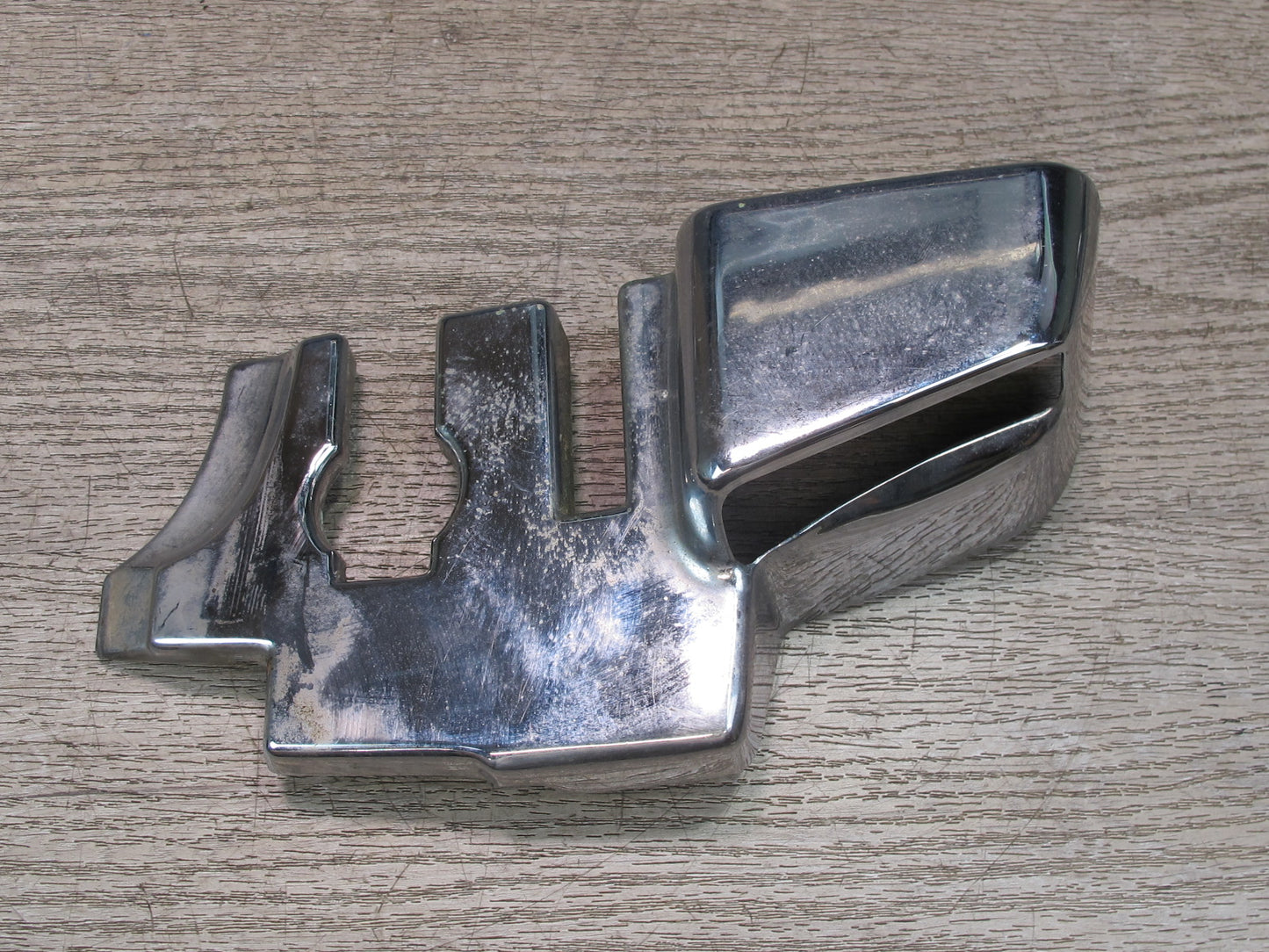 73-89 Mercedes R107 Convertible B Pillar TOP Hinge Latch Chrome Cover Set OEM