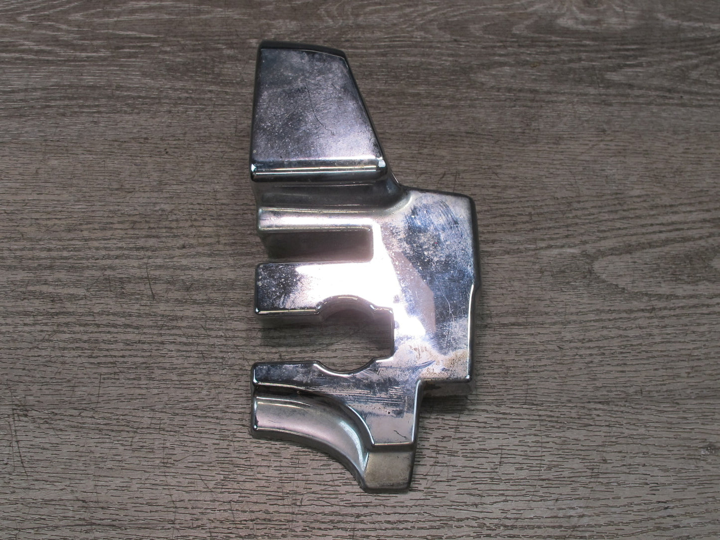 73-89 Mercedes R107 Convertible B Pillar TOP Hinge Latch Chrome Cover Set OEM