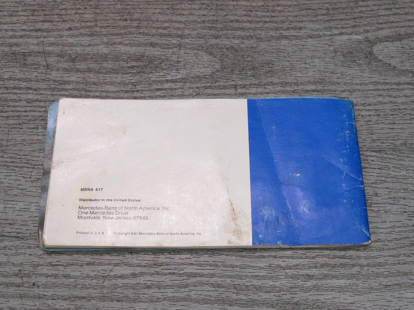 1982 Mercedes R107 380SL Owner User Operator Guide Manual Book Set OEM