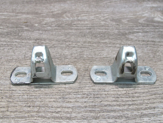 73-89 Mercedes R107 Convertible Soft TOP Lid Cover Latch Striker Set OEM