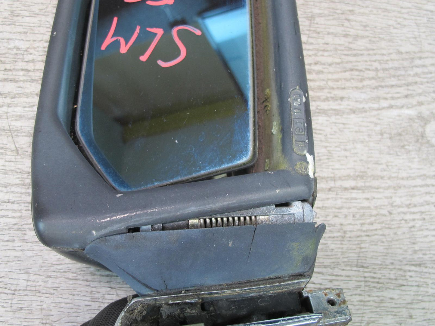 73-89 Mercedes R107 Sl-class Right Door Exterior Side View Manual Mirror OEM