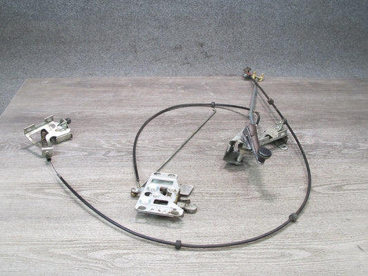 73-85 Mercedes R107 Convertible TOP Roof Lock Latch Actuator Cable Set OEM