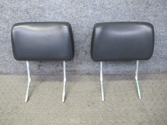 86-88 VW Scirocco MK2 Front Left & Right Seat Leather Headrest Black OEM